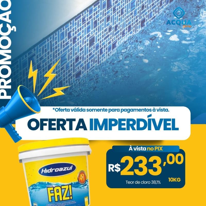 Cloro FAZ para Piscina - Hidroazul 10 kg