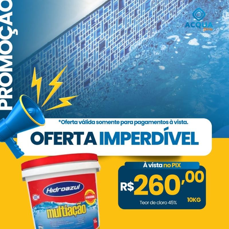 Cloro Multiação para Piscina - Hidroazul 10 kg