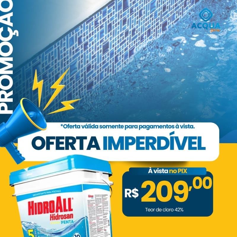 Desinfetante para Piscinas - HidroAll 10 kg