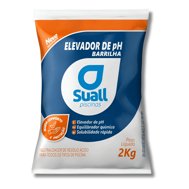 Barrilha Elevador de pH Premium 2Kg Leve Suall