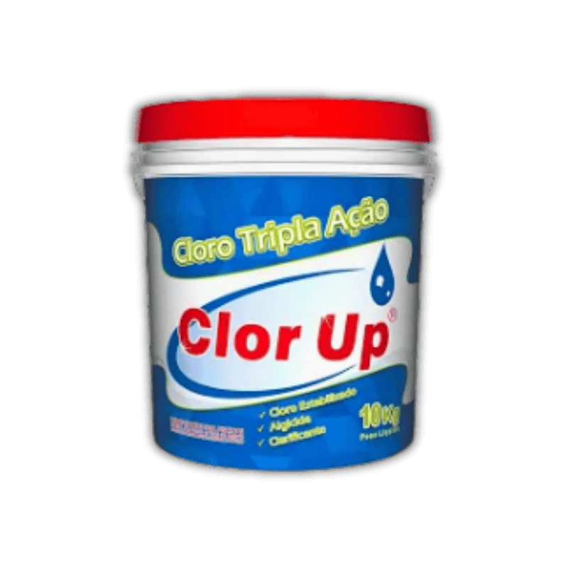 T Ação Cloro Estabilizado Granulado Balde 10Kg Clor Up