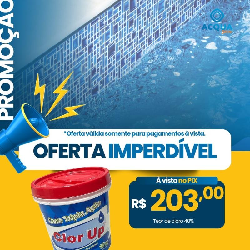 Cloro Tripla Ação - Clor Up 10 kg