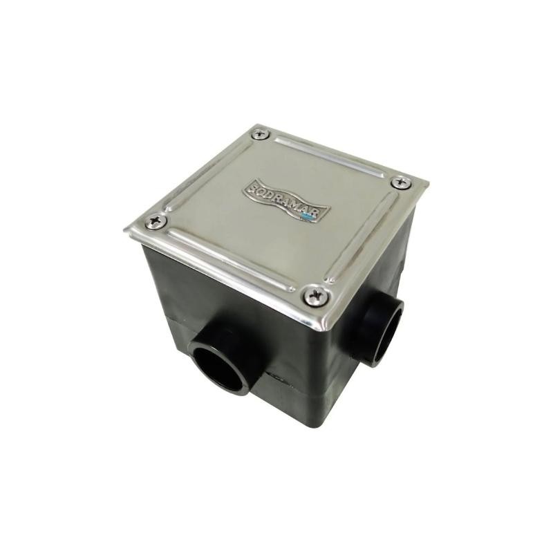 Caixa de Passagem Quadrada Tampa Inox - Sodramar 593